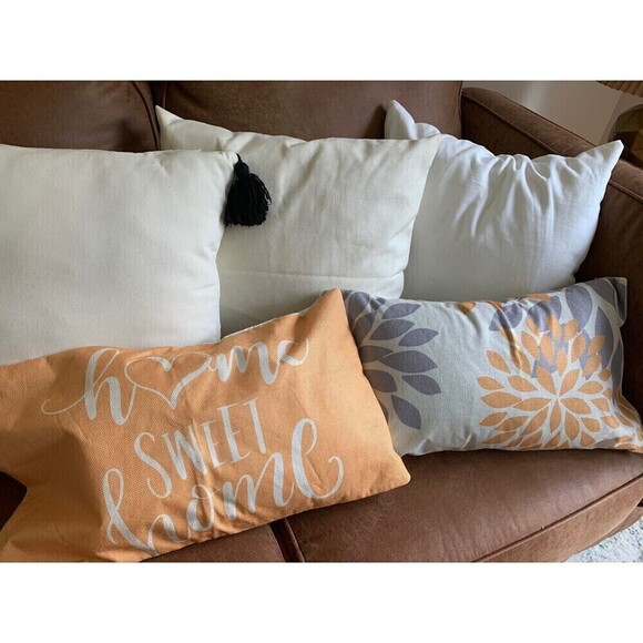 New Set Small Accent Decorative Pillows Covers SIZE: 20” x 11.5" - Picture 2 of 7